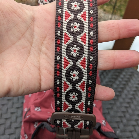 Huge Lesportsac Flower Print Duffel Bag with Strap - Picture 6 of 9